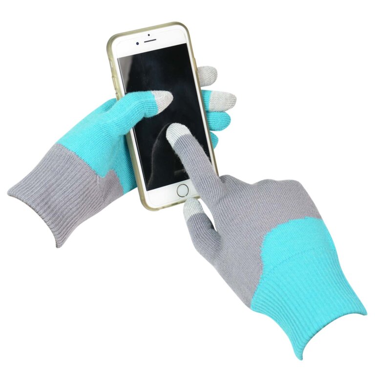 Color Block Touch Screen Gloves