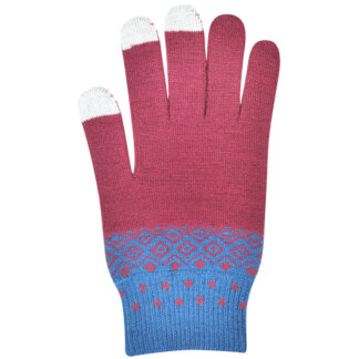 Burgundy Red Touch Screen Gloves