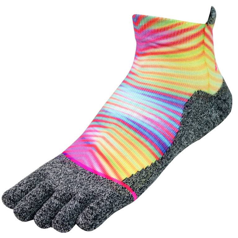 Neon Print Five-Toe Socks