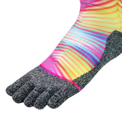 Neon Print Five-Toe Socks