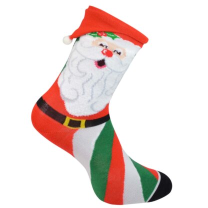 Kid's Socks with Santa Pattern
