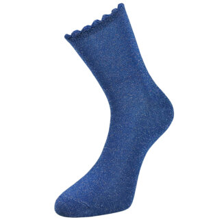 Fashion Cotton Glitter Sock in Blue Color