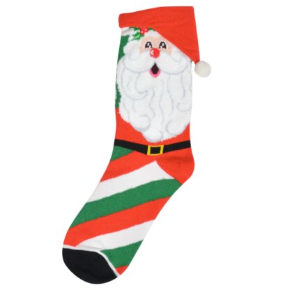 Kid's Socks with Santa Pattern
