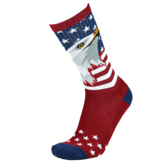 Fashion Cotton Crew Terry Sock with Eagle