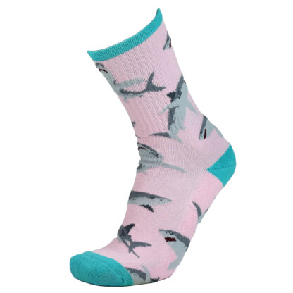 Fashion Cotton Crew Terry Sock with Shark