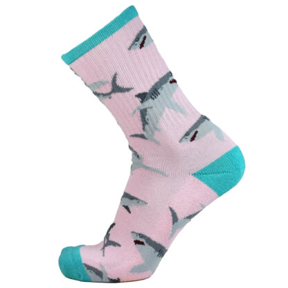 Fashion Cotton Crew Terry Sock with Shark