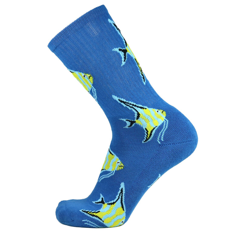 Fashion Cotton Crew Terry Sock with Fish