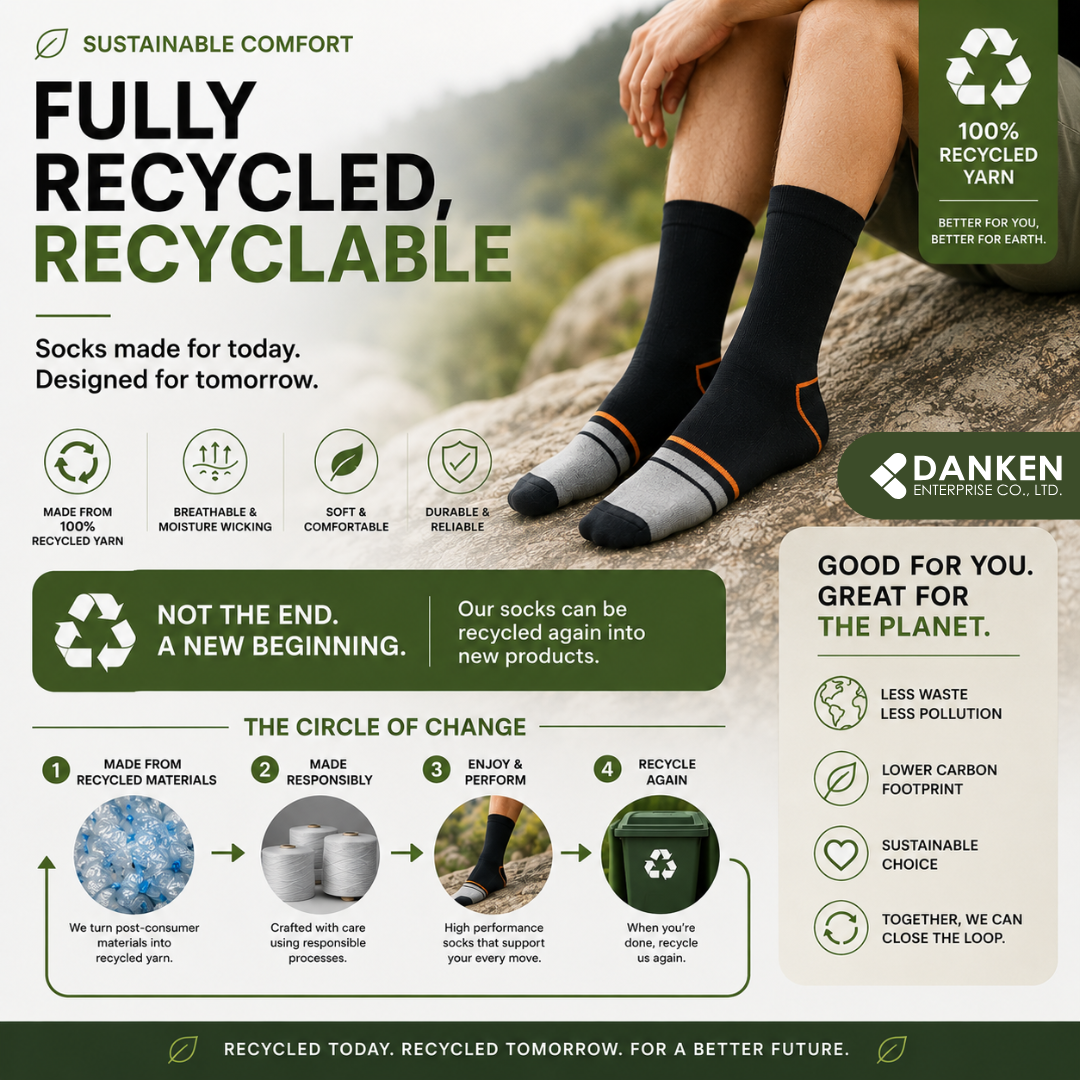 Fully Recycleable Socks