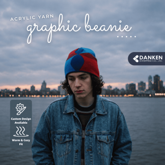 Acrylic Yarn Graphic Beanie